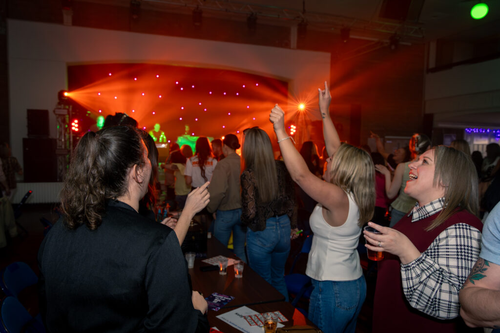 Crowd enjoying a Crazy Bingo Event